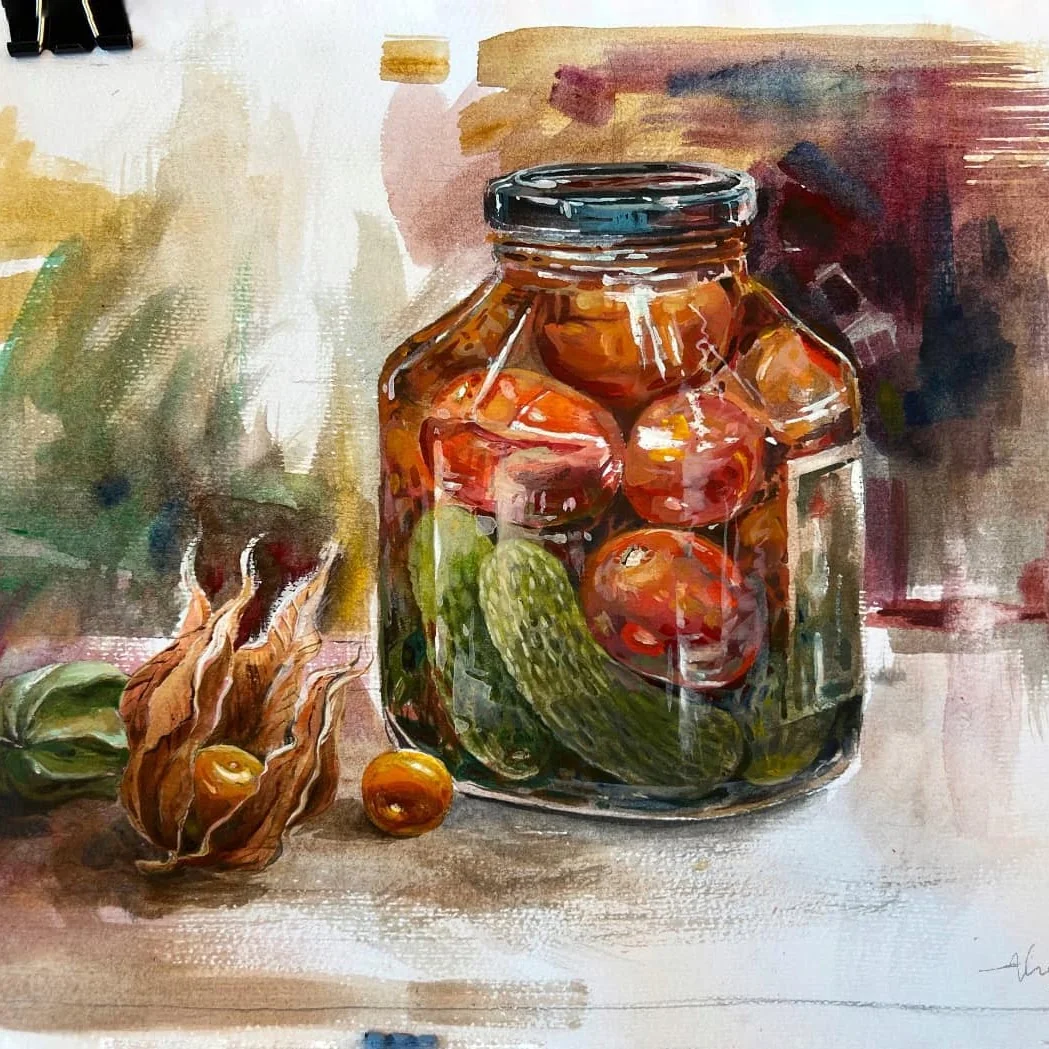 Acrylic Study 08 by Thanh Do (Acrylic)