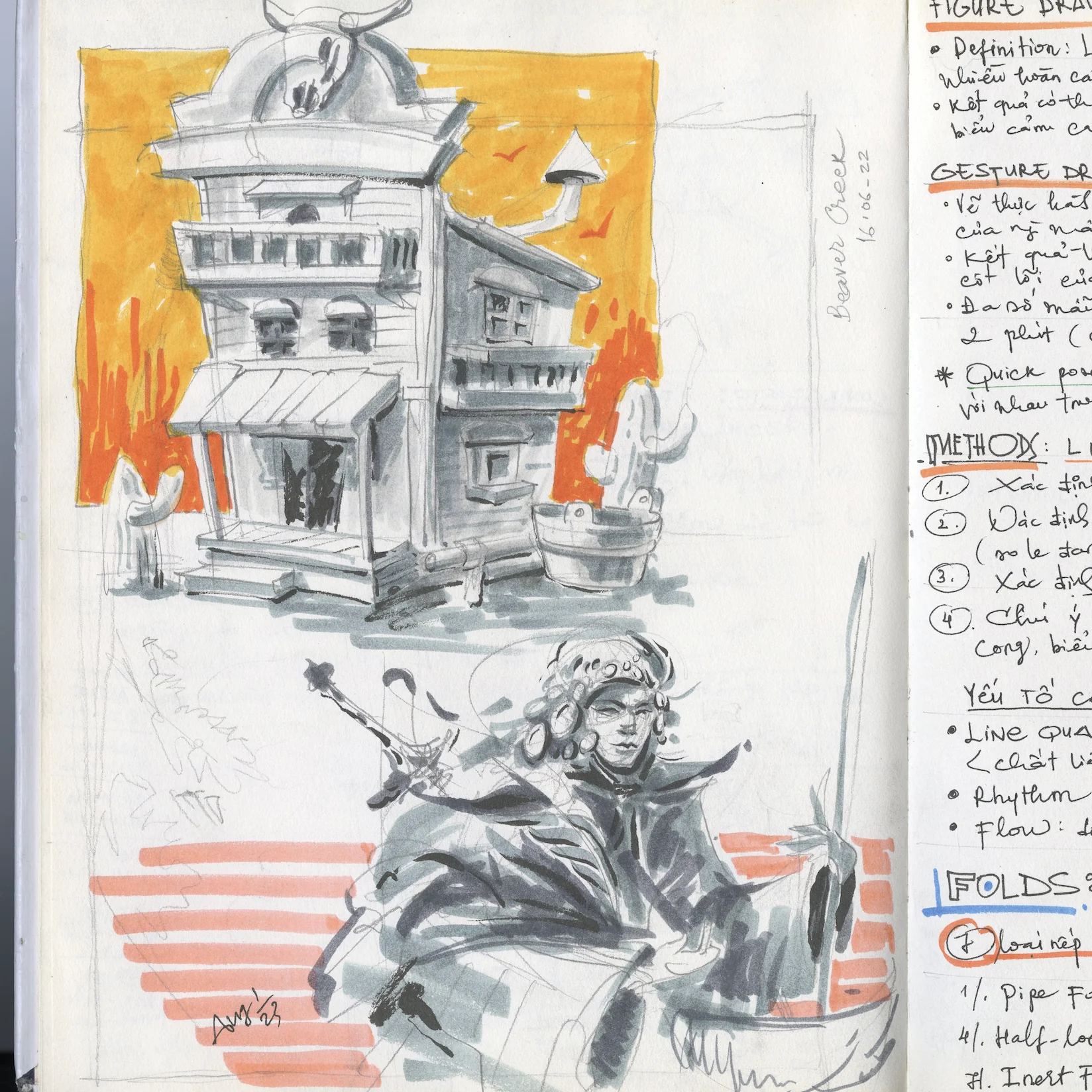 Sketchbook Study 02 by Thanh Do (Sketchbook)